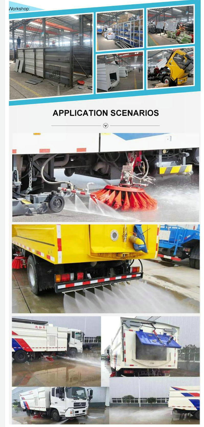 JAC 5cbm Mechanical Road Sweeper 4m3 Dustbin, 1.5m3 Clean Water Tank