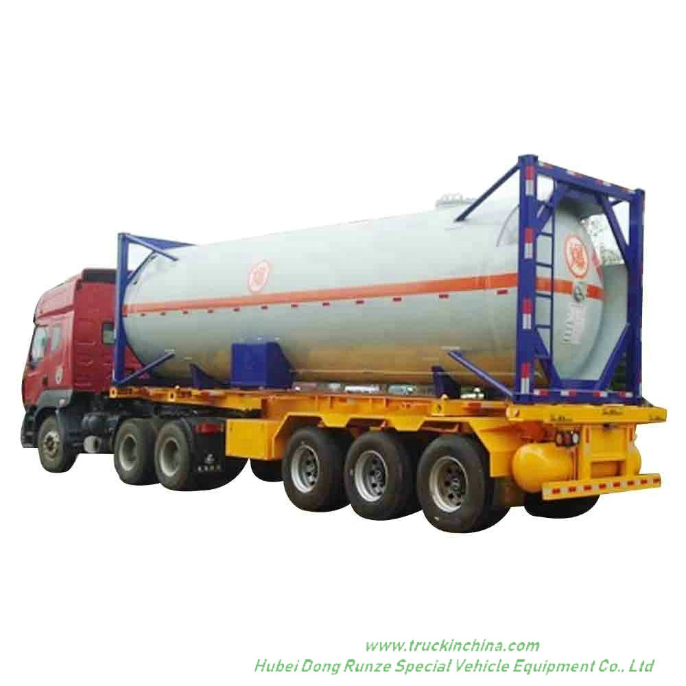 CH3cl ISO Tank Container for Liquid Chloromethane 30FT Container Trailer Road Transport (methyl chloride, chloromethane, CH3Cl) Un1063 Un1912 Gas Pressurized