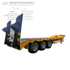 3 Axles Lowbed Trailer 45/60/80/100ton Gooseneck Low Platform Semi-Trailer (Low Bed Trailer Dimensions Truck)