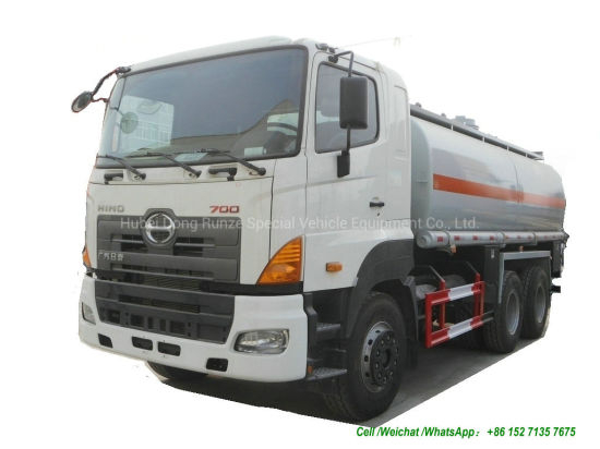 Hino 700 6X4 Tanker Truck 350HP 15000~16000L (For Chemical Acid Liquid, Drink Water, Oil, Carbon Steel / Stainless Steel, Lined PE Tank)