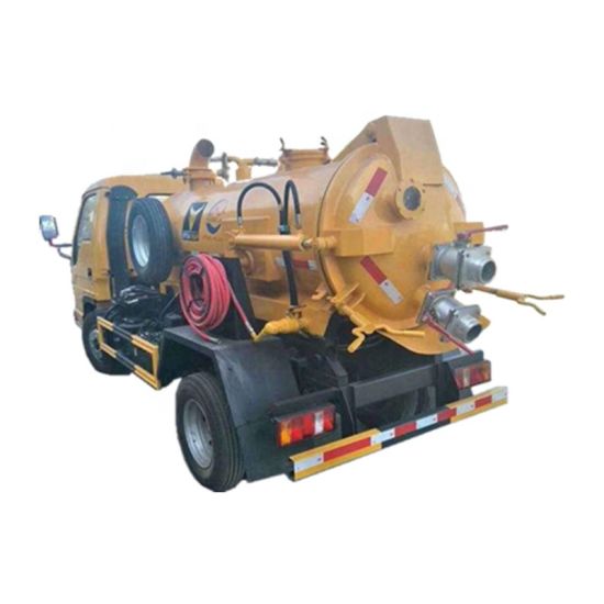 Septic Tank Truck Forland 3000 Liters Mini Fecal Suction Truck Vacuum Tanker Sewer Cleaner