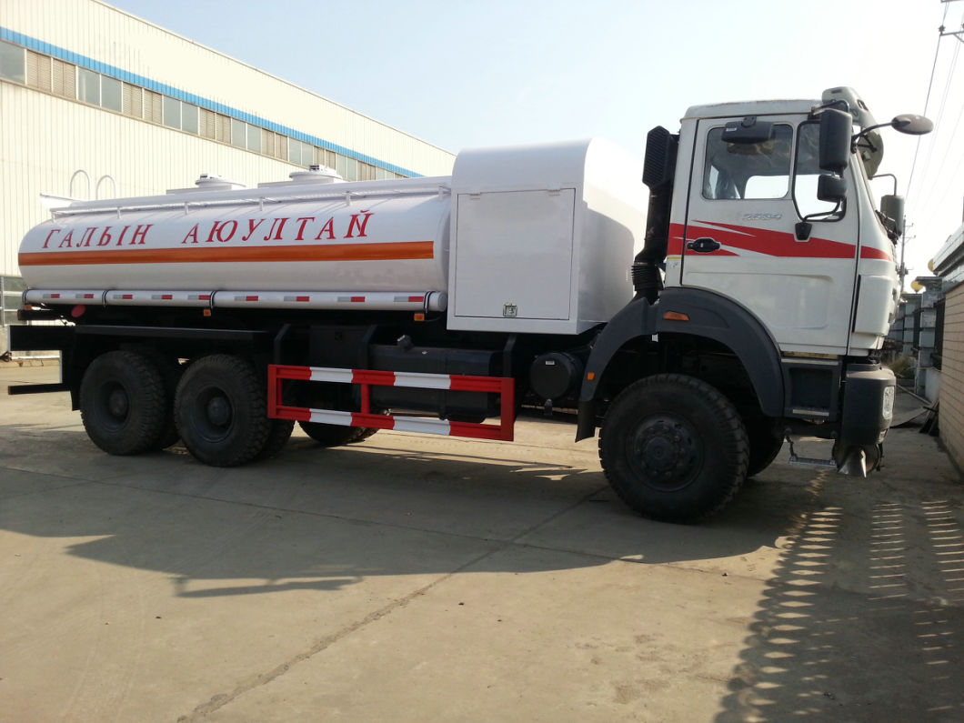 Beiben Trucks Diesel Bowser off Road All Wheel Drive 6X6. LHD. Rhd 2534.2538 for Petroleum Oil, Gasoline, Petrol, Diesel Transport Plus Tank Trailer