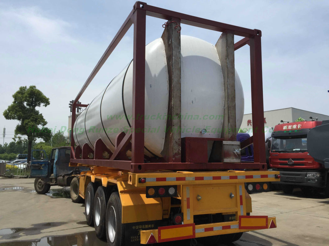 30FT T 4, T7 Syrup Tank Container for Food Products Stainless Steel Imo Equipped with Insulation Heating by Steam Test Pressure 0.4MPa (40bar)