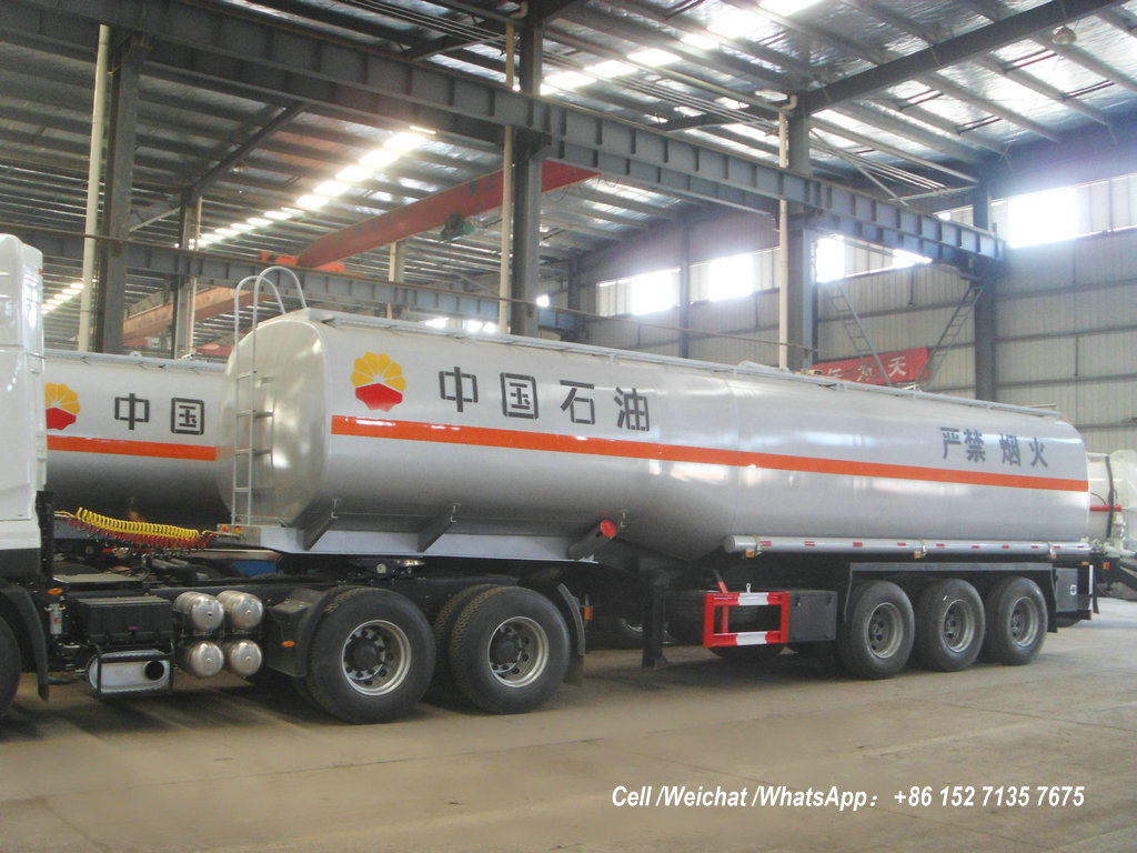 42000L Fuel Tank Trailer (Steel Fuel Tanker Semi-Trailer 3 Axles, 45000L to 54000L)