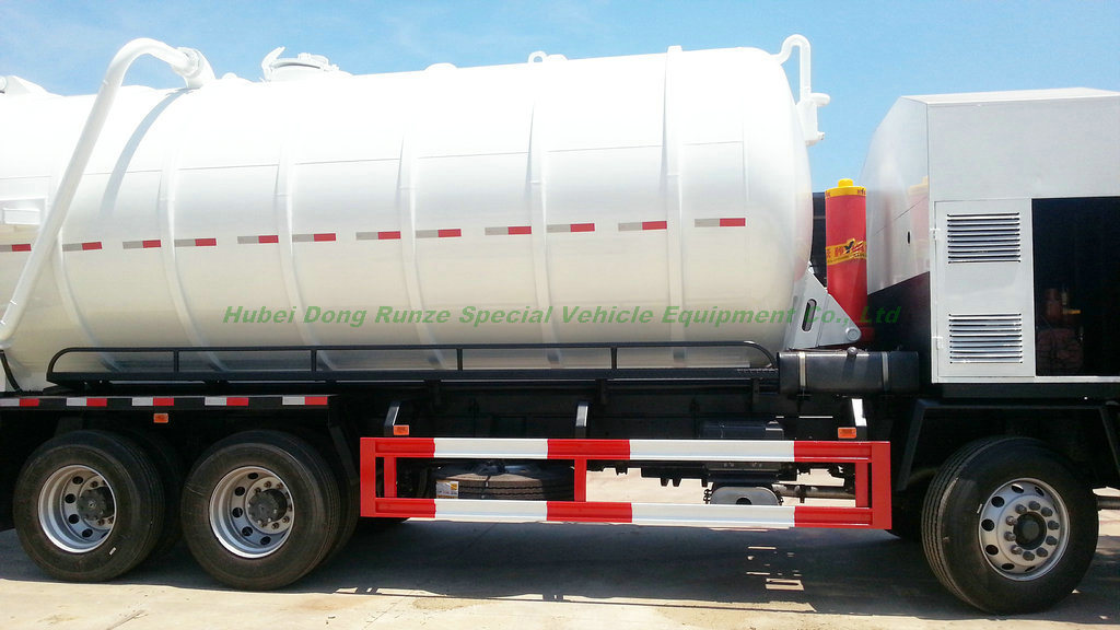 18000L Vacuum Sewage Tanker Truck with High Pressure VAC Pump Battioni Pagani Mec 13500 Vacuum Pumps Suction Cesspool Sludge Sewer Waste Vacuum Suction Rhd. LHD