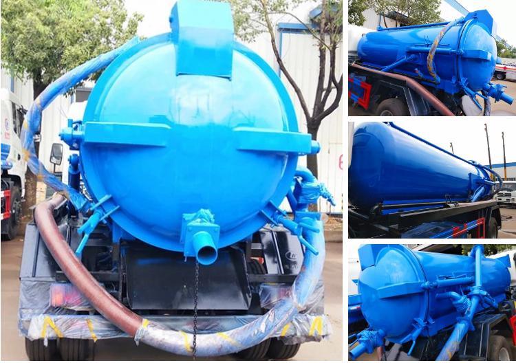 Small HOWO Septic Tank Truck 4000 Liters for Cesspool Emptier