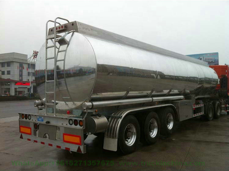 Road Tanker Aluminium Tank Trailer for Transport Fuel Oil Super Diesel, Jet Al, Kerosene, Aluminum Trailer for Sale