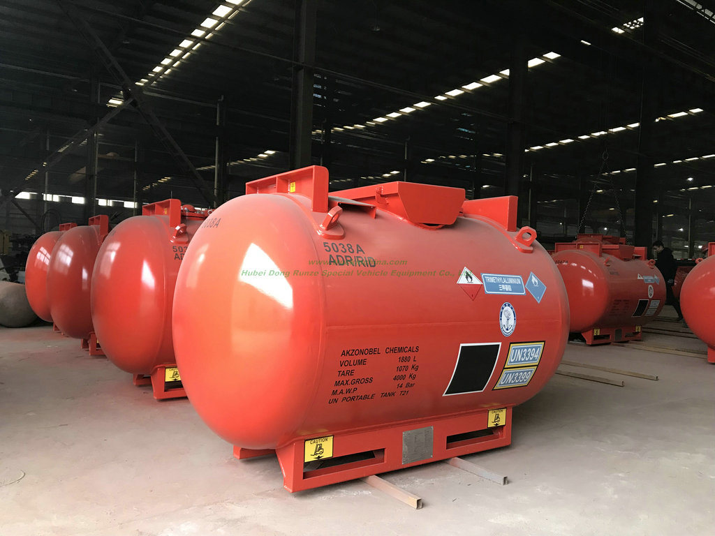 Triethylaluminum (TEAL) Alky Portable Tank Container C6h15al Un3399, Un3394 Capacity 1880liters Adr/Rid Organometallic Substance, Liquid, Water- Reactive