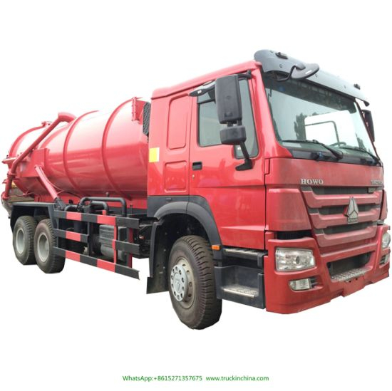 HOWO 12-20 Cbm Vacuum Suction Sewage Tanker Truck