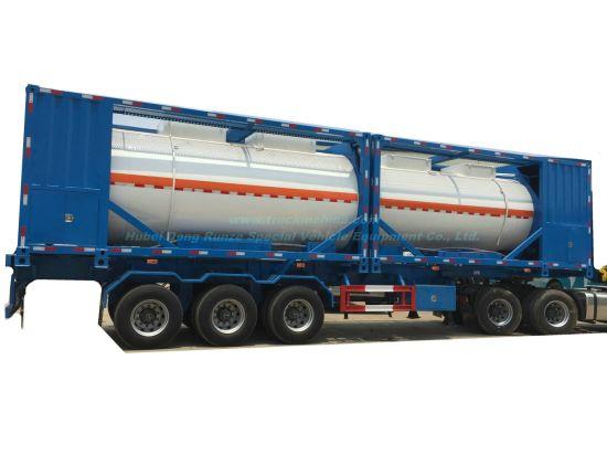 Customized Class 8 Corrosion Acid Tank Containers 20FT 40FT Professional for Fuel, Acid Road Transport with Motor Pump