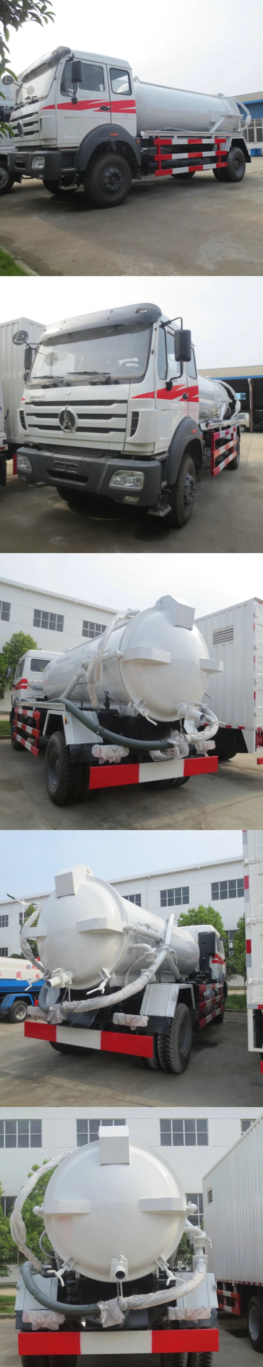 Beiben 1627 Vacuum Sewage Suction Tanker Truck 10000 L