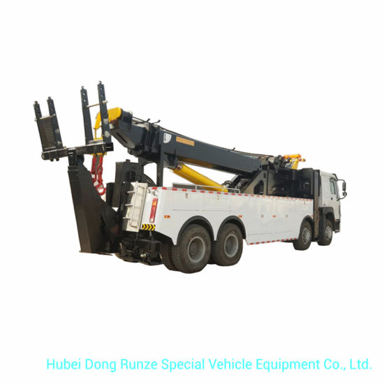 Sino Truck HOWO 360 Degree Rotation 50 Tons Heavy Duty Wrecker