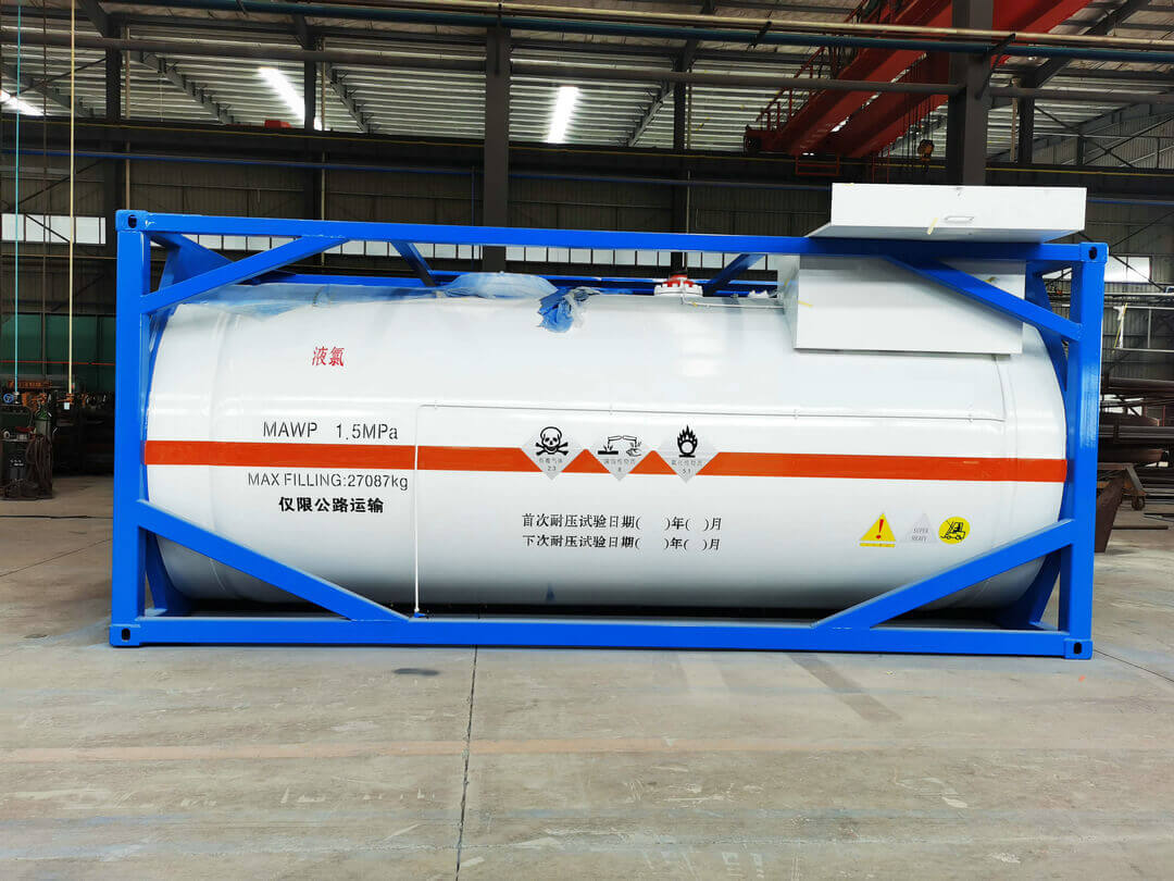 20ft Liquid Chlorine tank container (4)