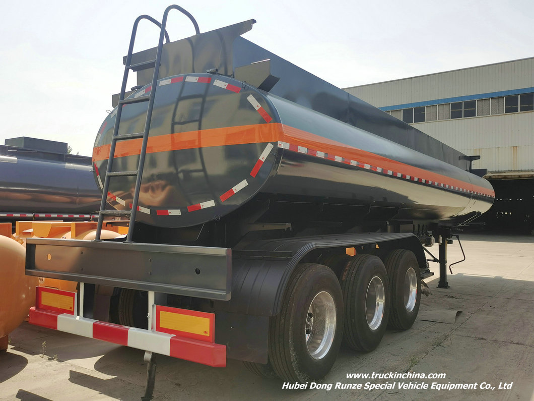 PE Lined Sulfuric Acid Tank Trailer (15)