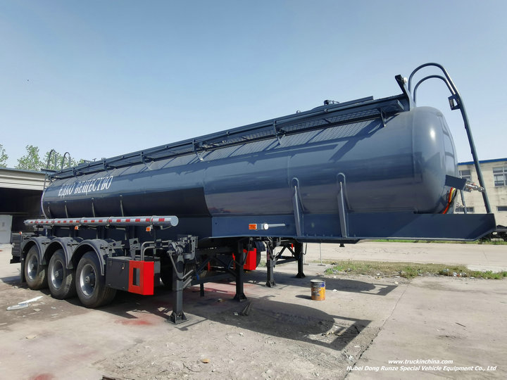 Lined PE petrochemical Hcl acid tanker trailer (5)_1_1