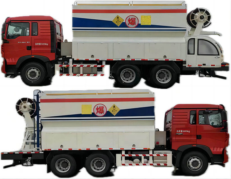  Customize Mixing Emulsion Explosive Matrix Trucks 11 Ton