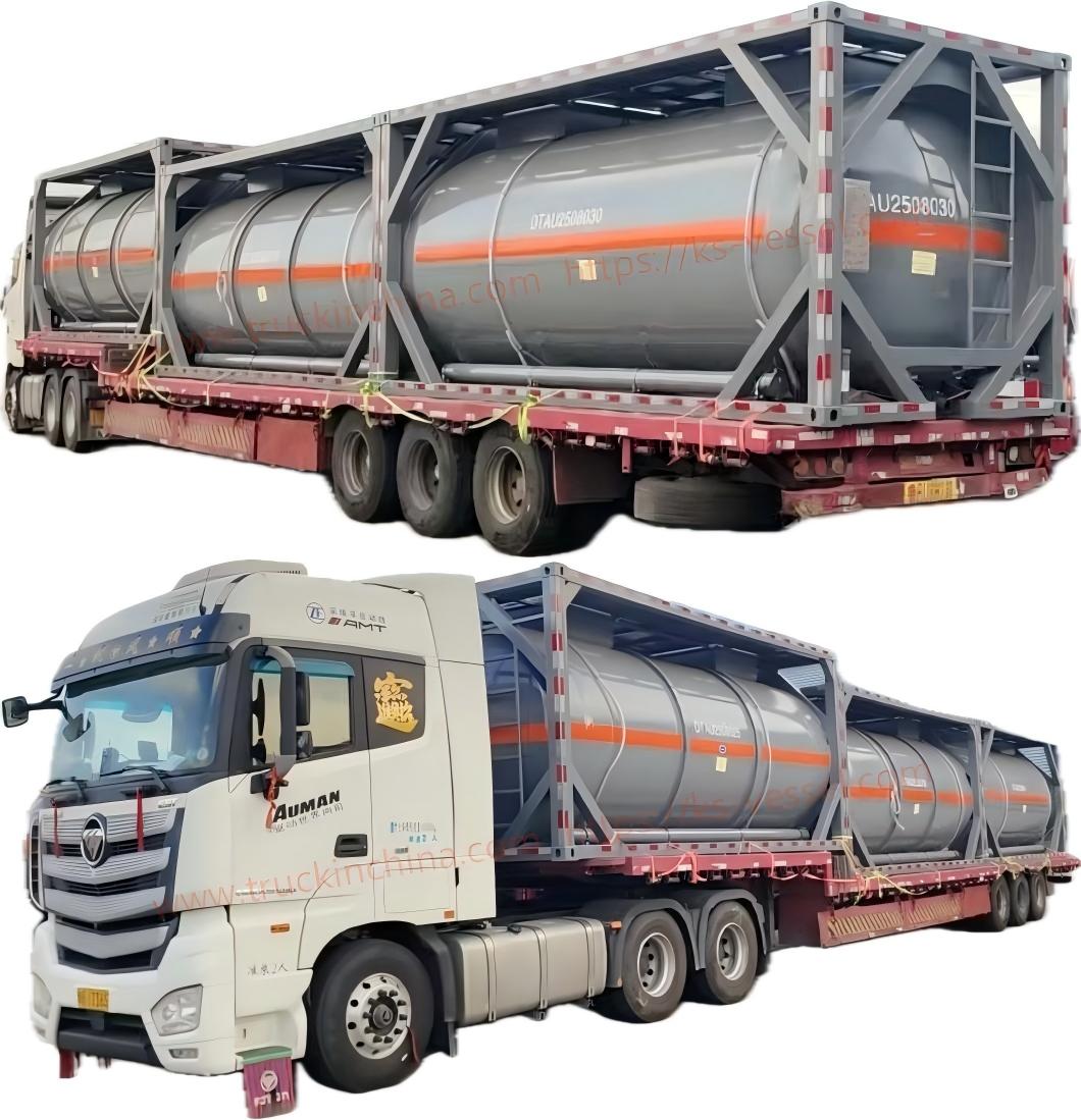 3 Units PE Lined T7 T8 T14 ISO Tank Container for DHF,HCL,KOH,H2O2 Hydrofluoric Acid/ Hydrochloric Acid/ Potassium Hydroxide / Hydrogen Peroxide Export To India 