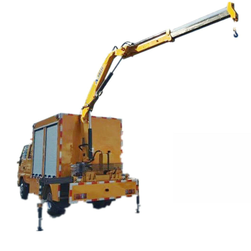 ISUZU Engineering Rescue Truck Mounted with Generator Set 2T Knuckle Crane 