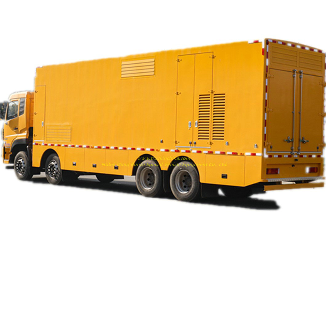 Dongfeng DFAC 800-1000kw Vehicle Mount-Commercial Mobile Generators For Emergency Electric Supply