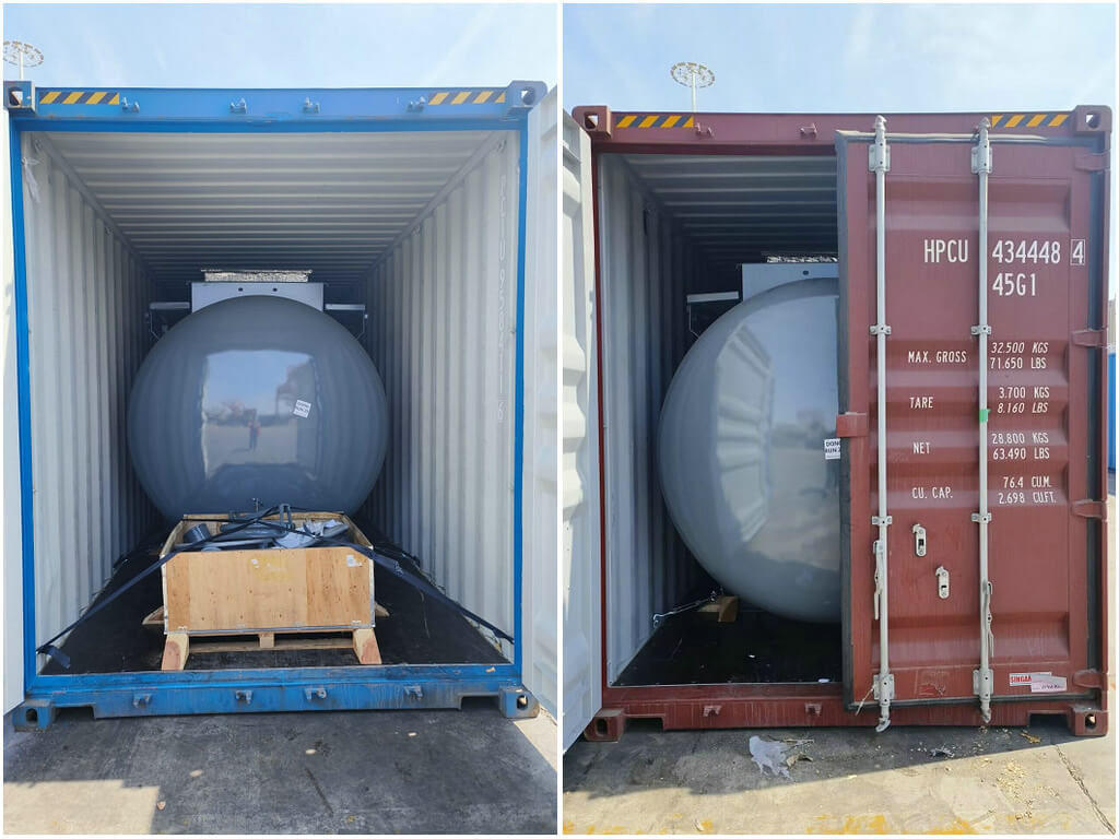 Polyethylene Lined Steel Tanks for HCL Acid storage transport (2)