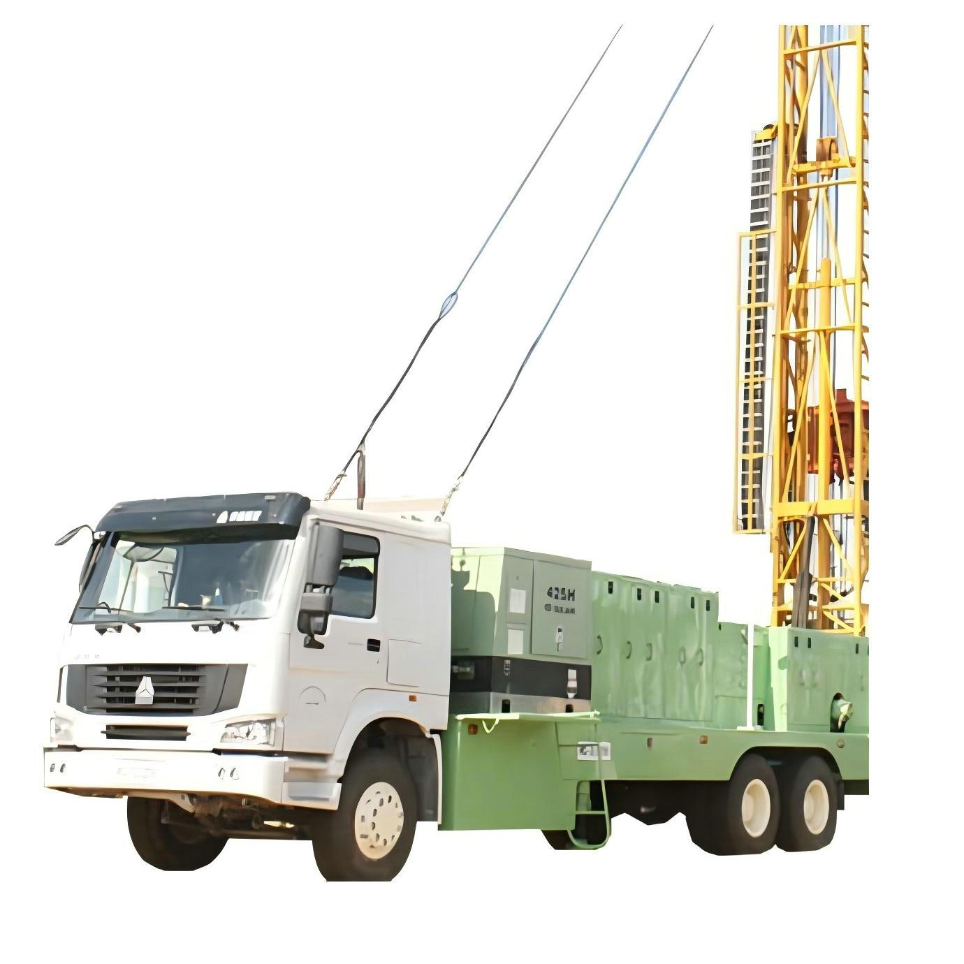 Truck-mounted hydraulic water well drilling rig (4)