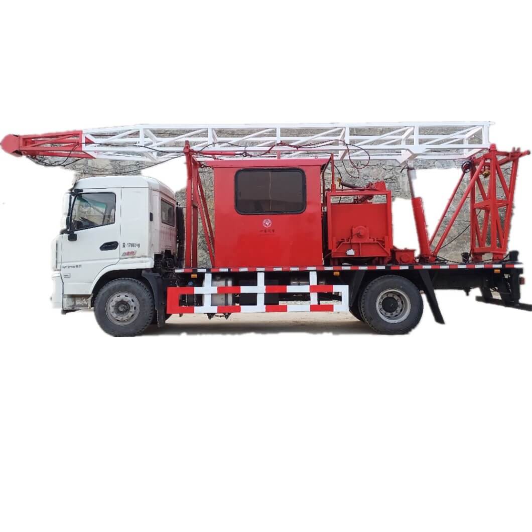 SHACMAN Truck Mounted Oilfield Drilling Rig with Winch 120KN /2500m/ 