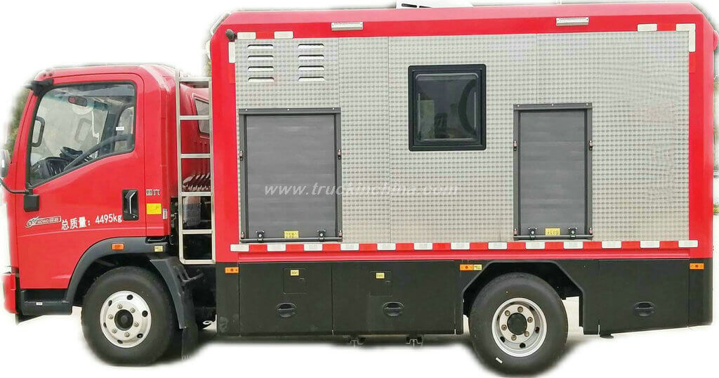HOWO Flood Rescue Truck with Mobile Drainage Pump1000 m3/h