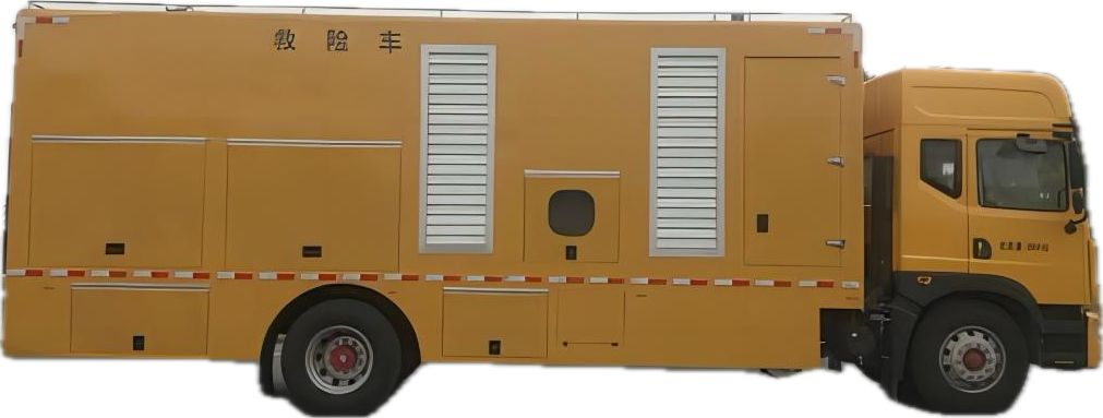 DFAC Large Flow Drainage Emergency Rescue Trucks with Generator 350kw Pump 3000m3/h