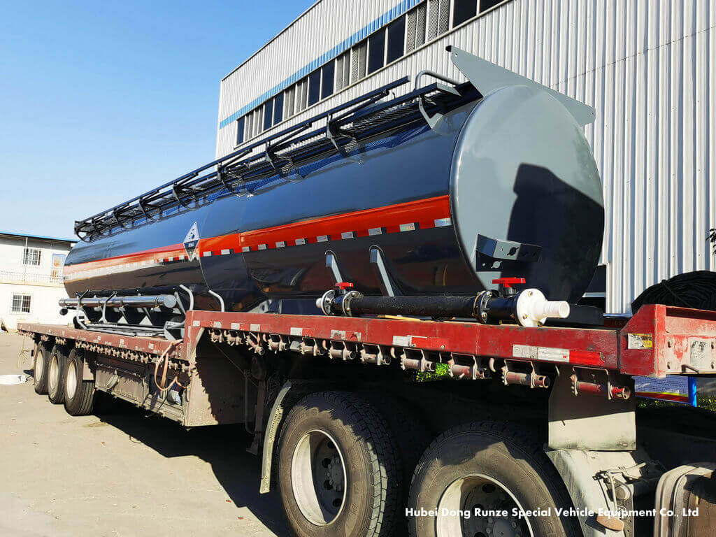 PE lining acid tank trailer for Hydrochloric Acid HCl Sulphuric Acid (18)