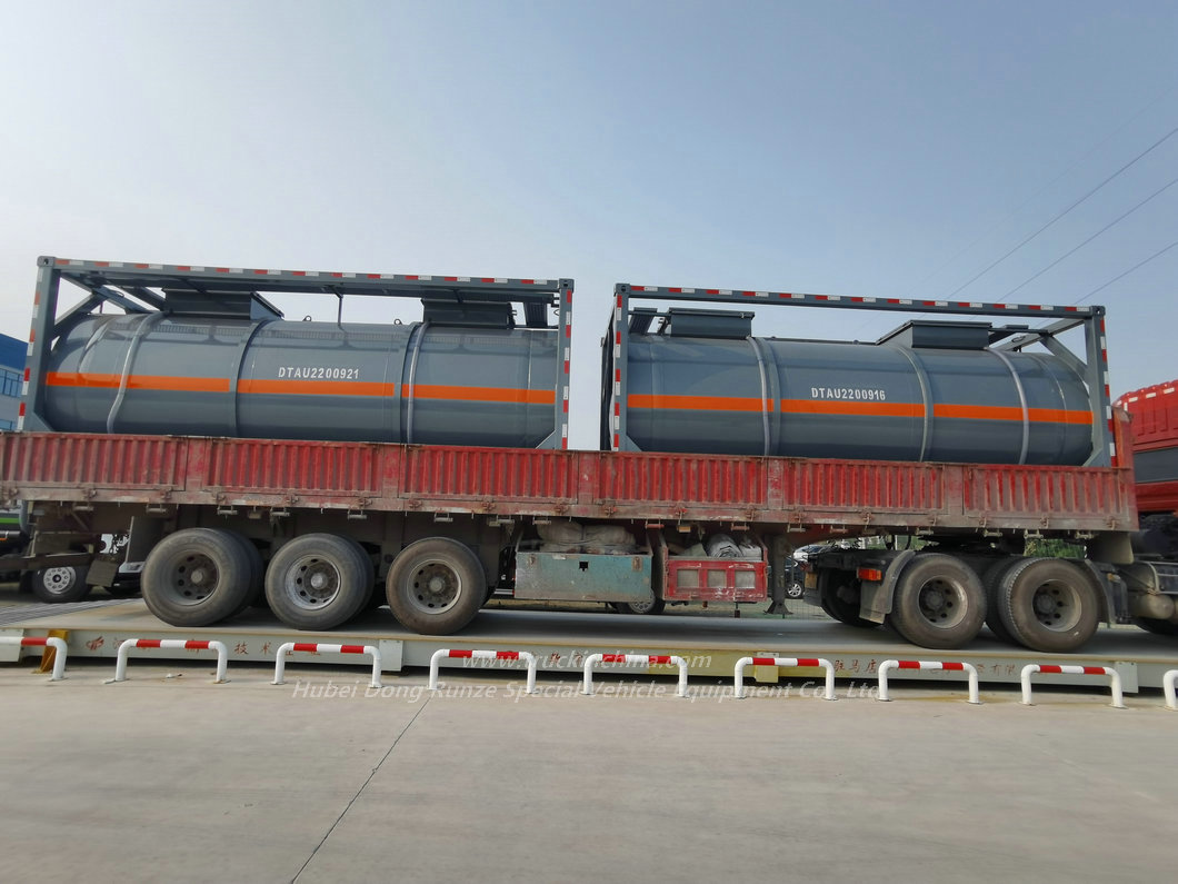 2 Sets Hydrochloric Acid Hydrofluoric Acid Road transport 20Ft Tank Container to Chennai India 