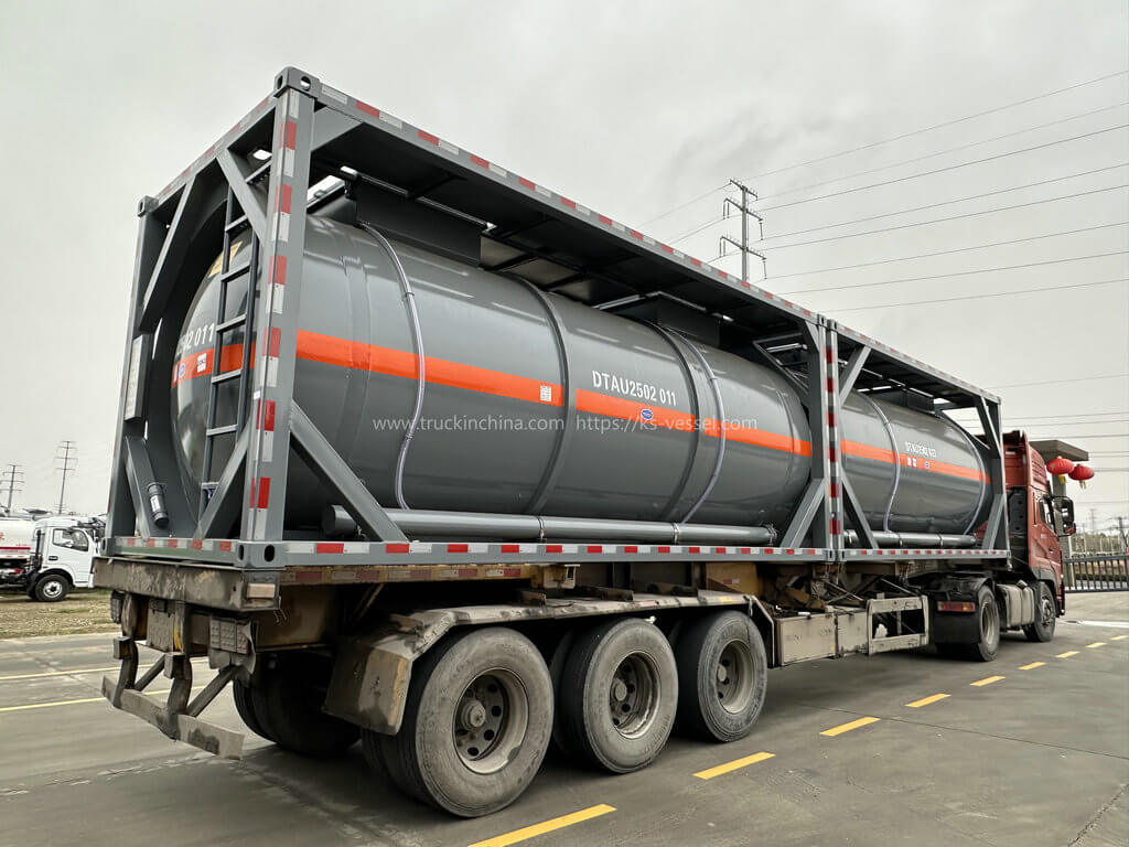 ISOTANK 20FT T14 PE LINED Tank Container for HCL ACID,PAC KOH (180)