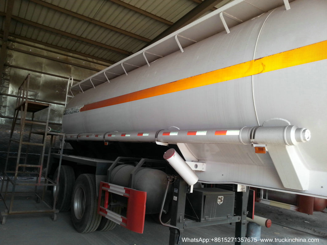 2 Axles Dilute Sulfuric Acid Tank Trailer Dangerous Acid Tank Trailer (DUAL AXLE ACID TANKER SEMI TRAILER 32T Bogie type suspension)