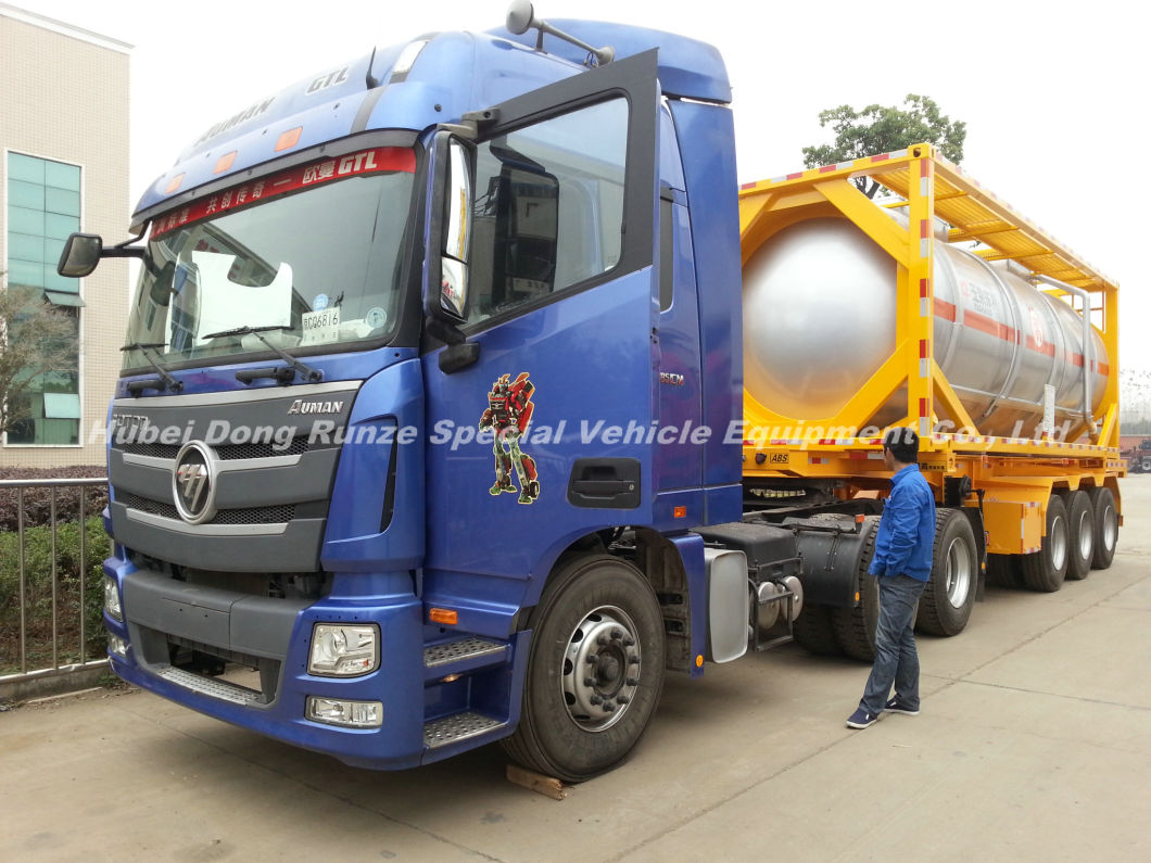 Phosphorous Acid Isotank Swap Stainless Steel Tank Body for Un1381 H3po4 Road Transport in 20feet Container Frame Locks