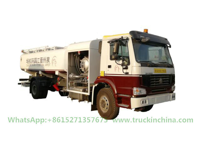 Sinotruck HOWO 6wheels 18500L Aircraft Tanker (Aviation Kerosene, Aviation Gasoline, Jet Fuel Oil 4880 US Gallon Refueler Aircraft Tanker)