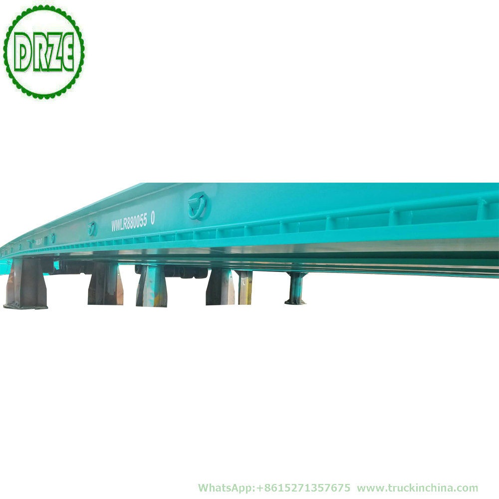 Customizing Multi Axle Modular Lowboy Semi Trailer with Hydraulic Suspension Steering 3 Axles 12 Wheels Low Bed Semi Trailer