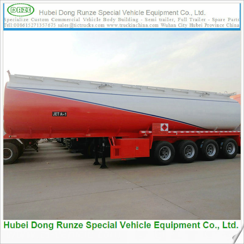 Crude Oil, Diesel Jet a-1 Transport Tank Semi Trailer (60000L 60Cbm 60M3 Aluminum Tanker)