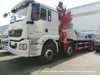 Heavy Car Carrier Flatbed Truck Mounted 10 Ton Knuckle Crane - Shacman F3000, L3000, M3000, H3000 Reovery Wrecker