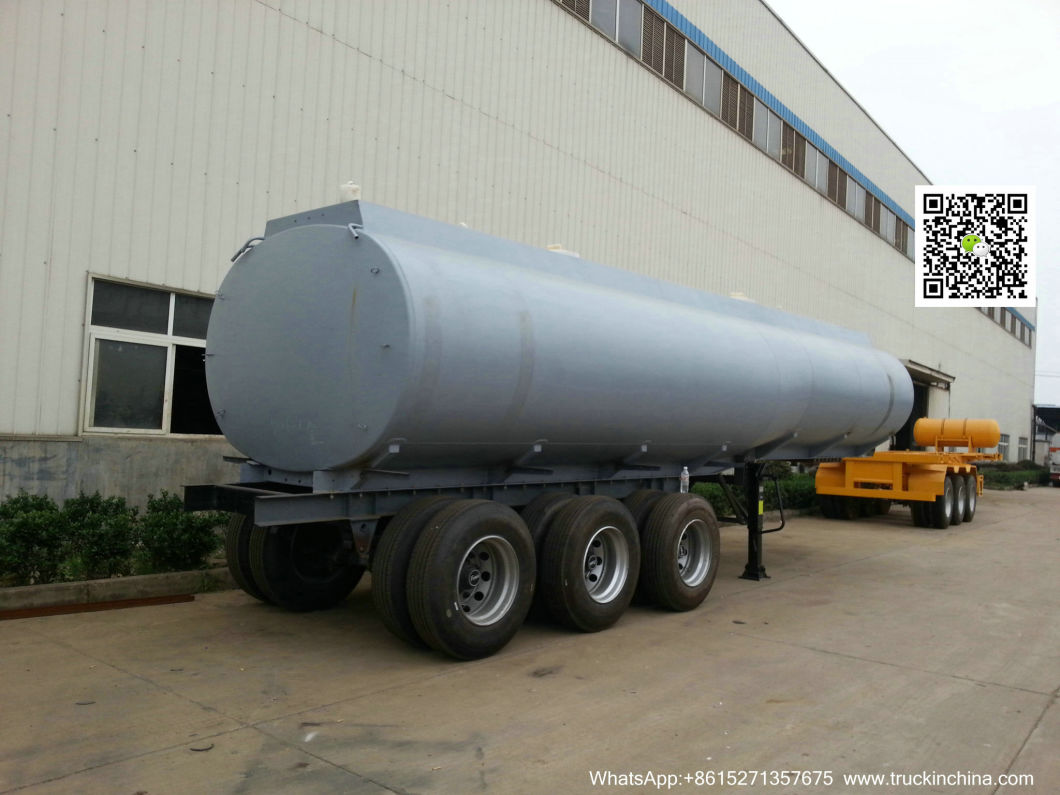 30t 3 Axles Hf Acid Tanker Trailer (Steel Tank Lined PE Hydrofluoric Acid, Hydrochloride Acid, Pickling Waste Water, Pickling Liquid 8000USG -10000USG)