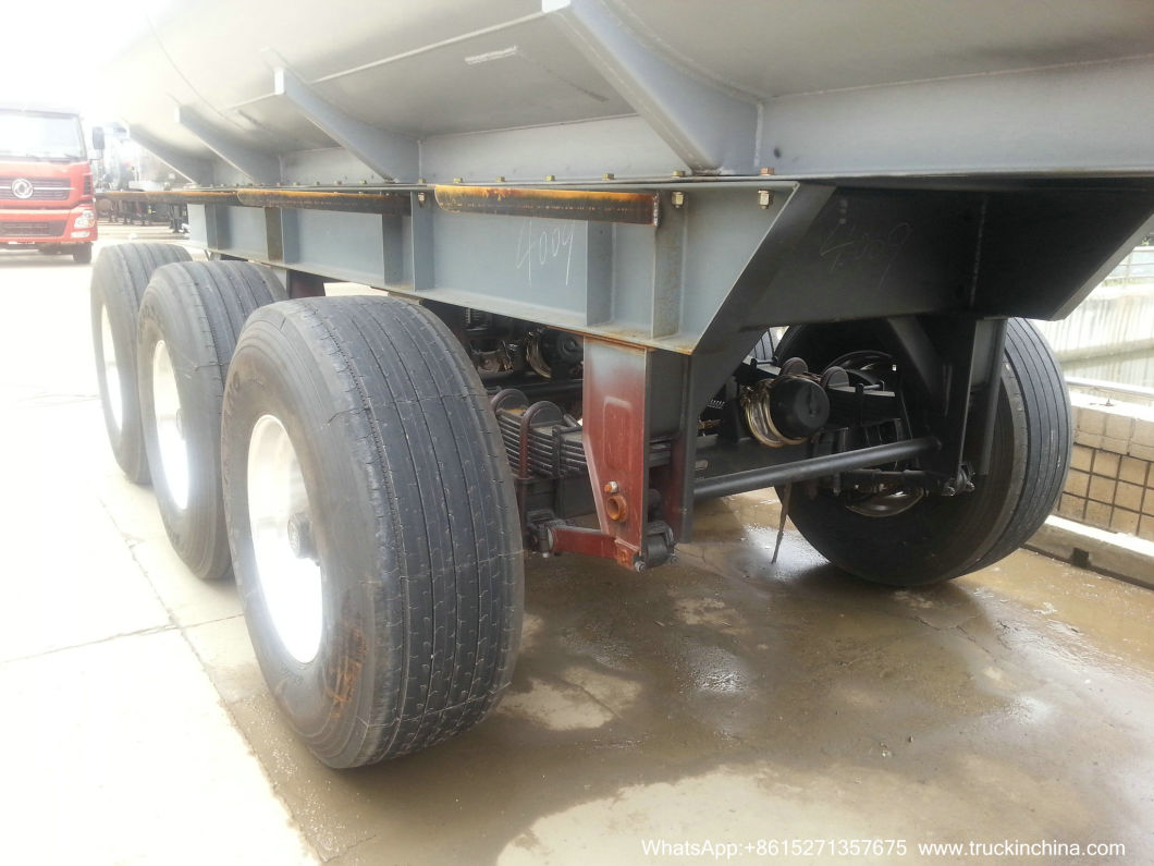 30t 3 Axles Hf Acid Tanker Trailer (Steel Tank Lined PE Hydrofluoric Acid, Hydrochloride Acid, Pickling Waste Water, Pickling Liquid 8000USG -10000USG)