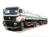 60t 6 Axles Beiben Truck Tanker Pup Dolly Tank Trailers 60t for Hauling Liquids Potable Water, Fresh Water, Fuel, Crude Oil, Produced Water