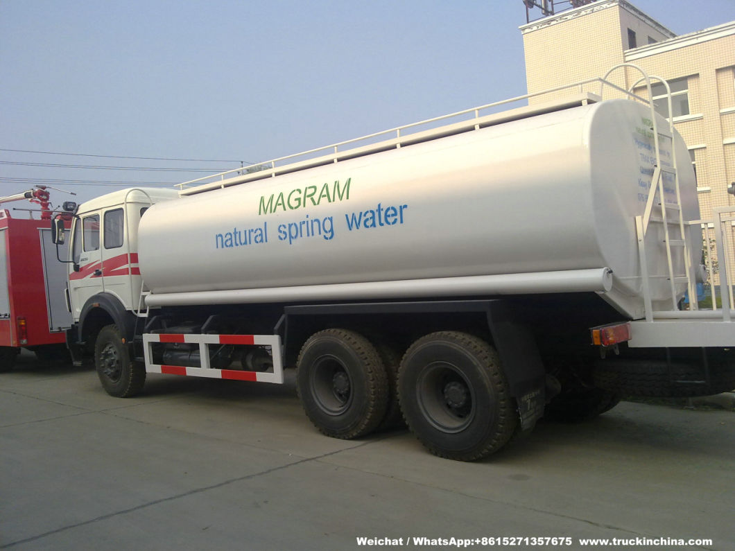 Beiben Truck Mounted Water Tank 20t-25t (Stainless Tank for Potable Water, Fresh Water, Produced Water, Spring Water with Water Bowser)