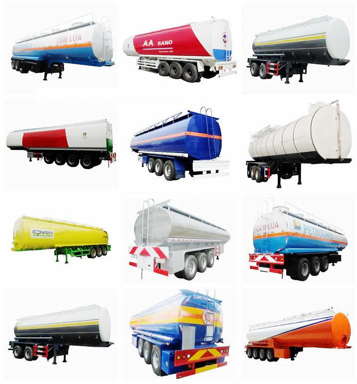 Crude Oil, Diesel Jet a-1 Transport Tank Semi Trailer (60000L 60Cbm 60M3 Aluminum Tanker)