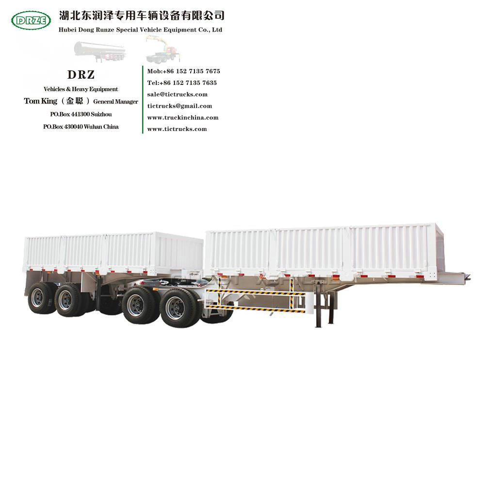 Customized 4 -6 Axles Double Dolly Full Trailer with 5th Wheels (Interlink Trailer Combination 2 Trailers)