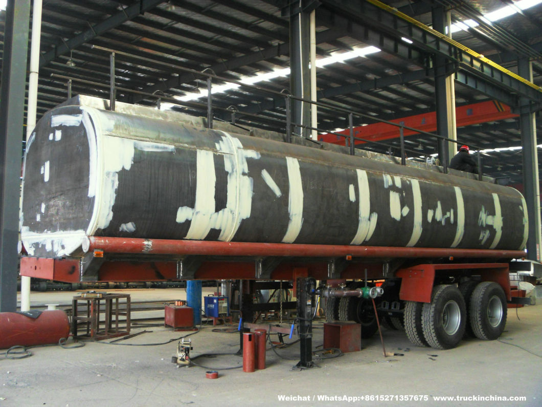 Customizing 32t -60t Dual Two Axle Bogie Axle Oil Tanker Trailers 28000-60000liters (Diesel Fuel, Crude Oil, Petrol, Palm Oil) Angole Saudi Market