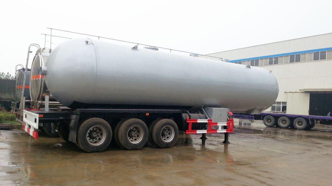 3 Axles Heavy Duty LPG Gas Tanker Semi Trailer 59cbm (Liquefied Petroleum Gas Propane, Isobutane, Dimethyl Ether)