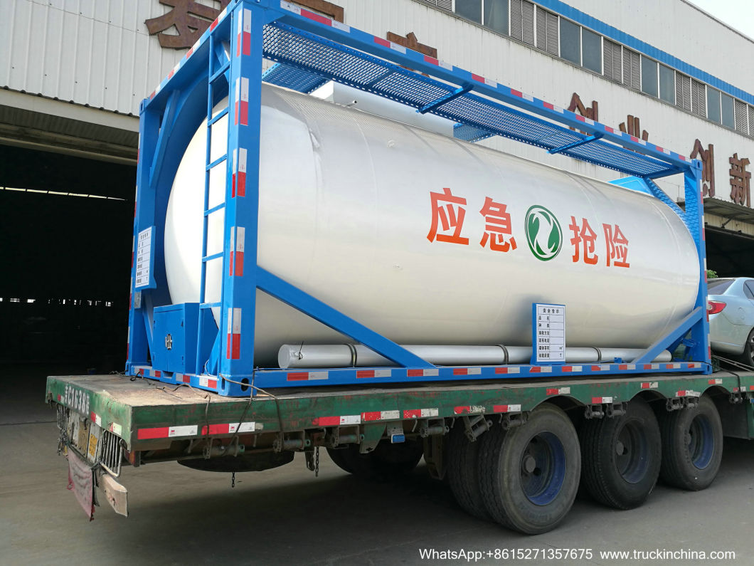 20FT 25m3 Stainless Steel Tank Container for Waste Oil and Water, Liquid Sludge, Drilling Waste Liquid (SS30408 ISOTANK)