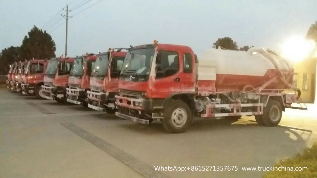 I-S-U-Z-U Vacuum Truck Cesspit Emptier -10000 Liters (Septic Tank) Rwanda