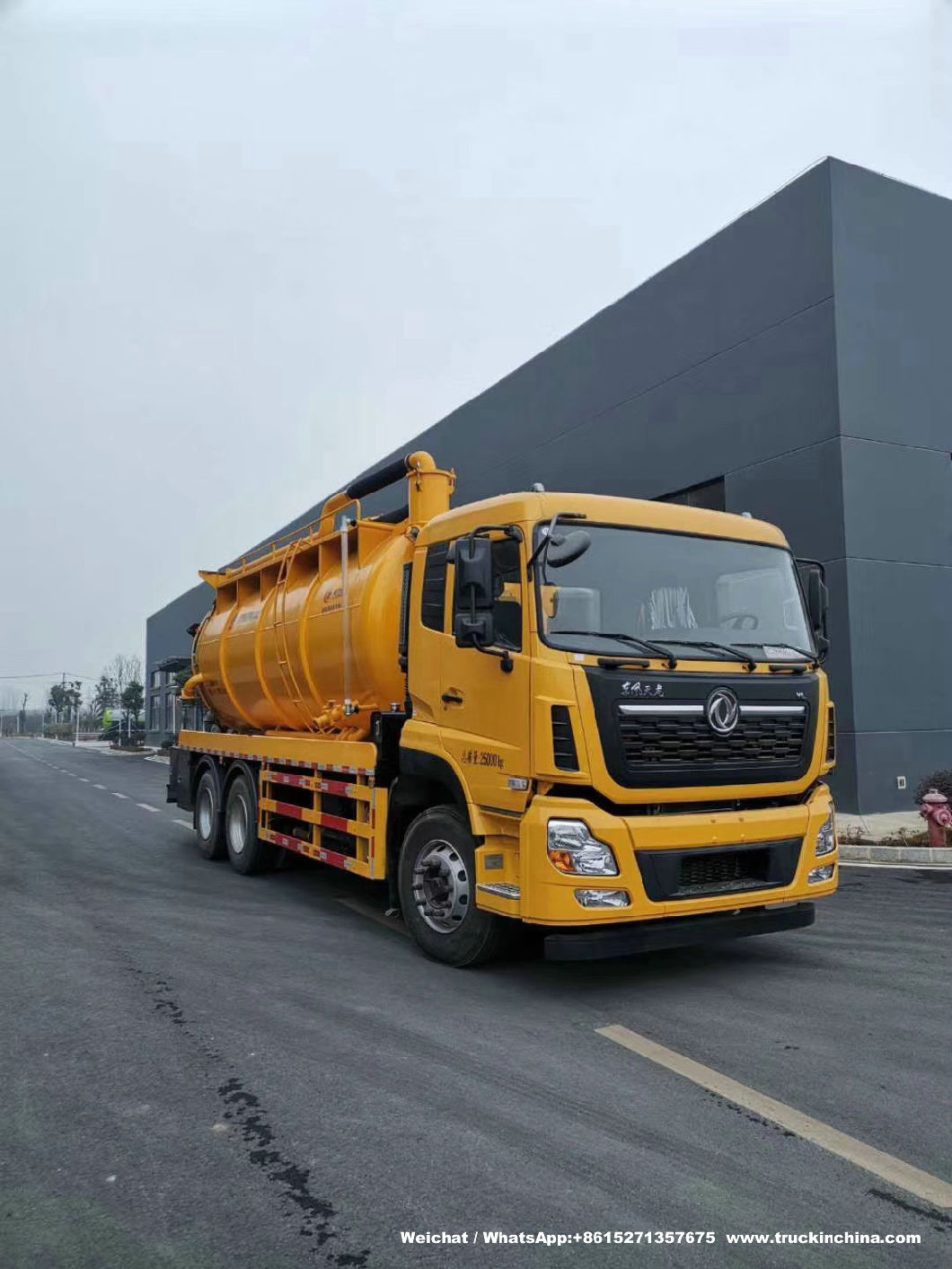 Dfl Supersucker Combined Vacuum Jetting Tanker Trucks (9CBM Water tank and 11CBM Sewage tank Jet VAC Tanker)