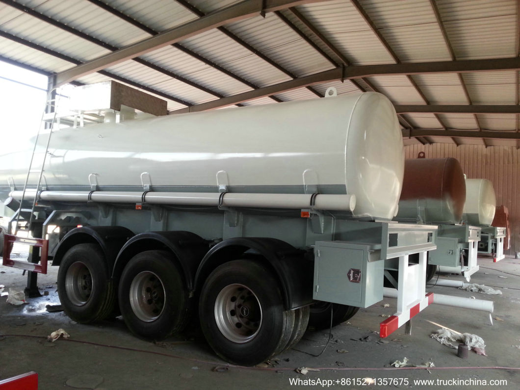 36t-40t Sulfuric Acid Tanker 20-22cbm (5000USG-6000USG 3 Axles Crabon Steel Tank For Concentrated SG1.83 Sulfuric Acid UN1830 Dangerous Acid Crossive 8)