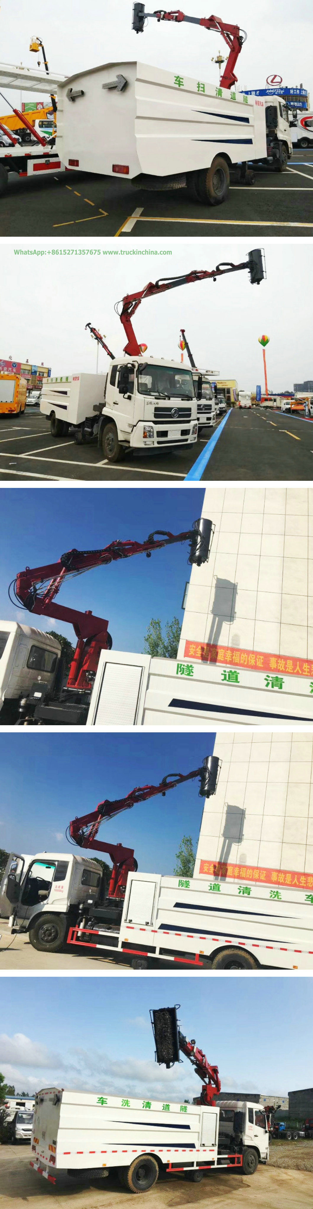Kingrun Tunnel Cleaning Vehicle Multi-Function Cleaning with High Pressure Washing System